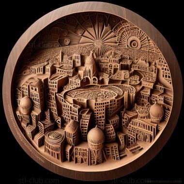 3D модель Экономический город знаний Медина в Саудовской Аравии (STL)